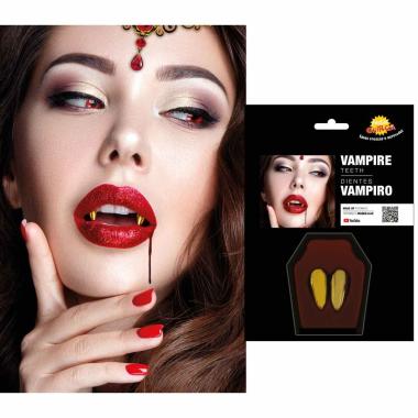 Denti vampiro pvc oro