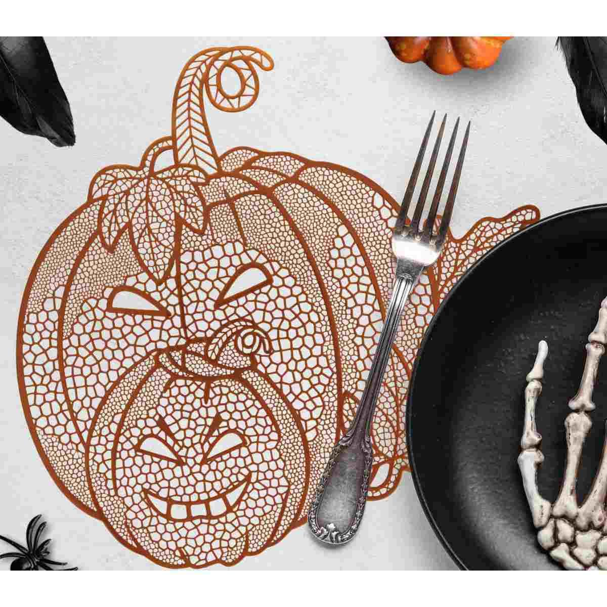Tovaglietta sottopiatto pvc halloween zucca
