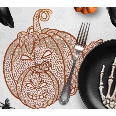 Tovaglietta sottopiatto pvc halloween zucca