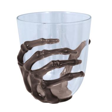 Bicchiere halloween pvc mano scheletro