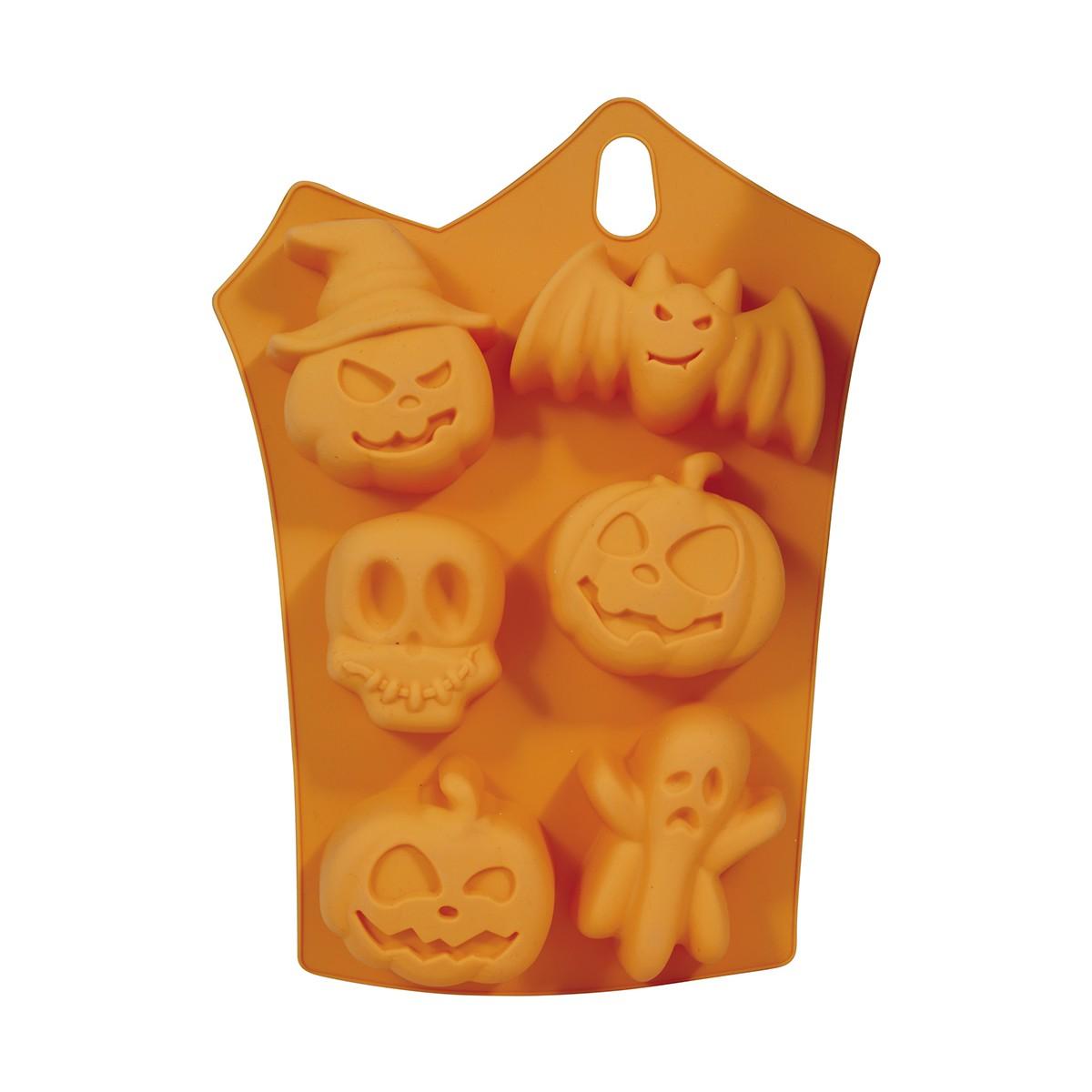 Stampo silicone halloween biscotti soggetti ass 6 pz