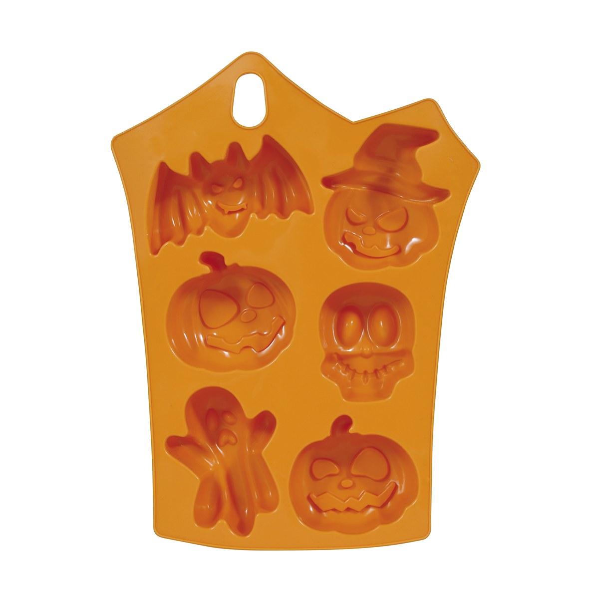 Stampo silicone halloween biscotti soggetti ass 6 pz