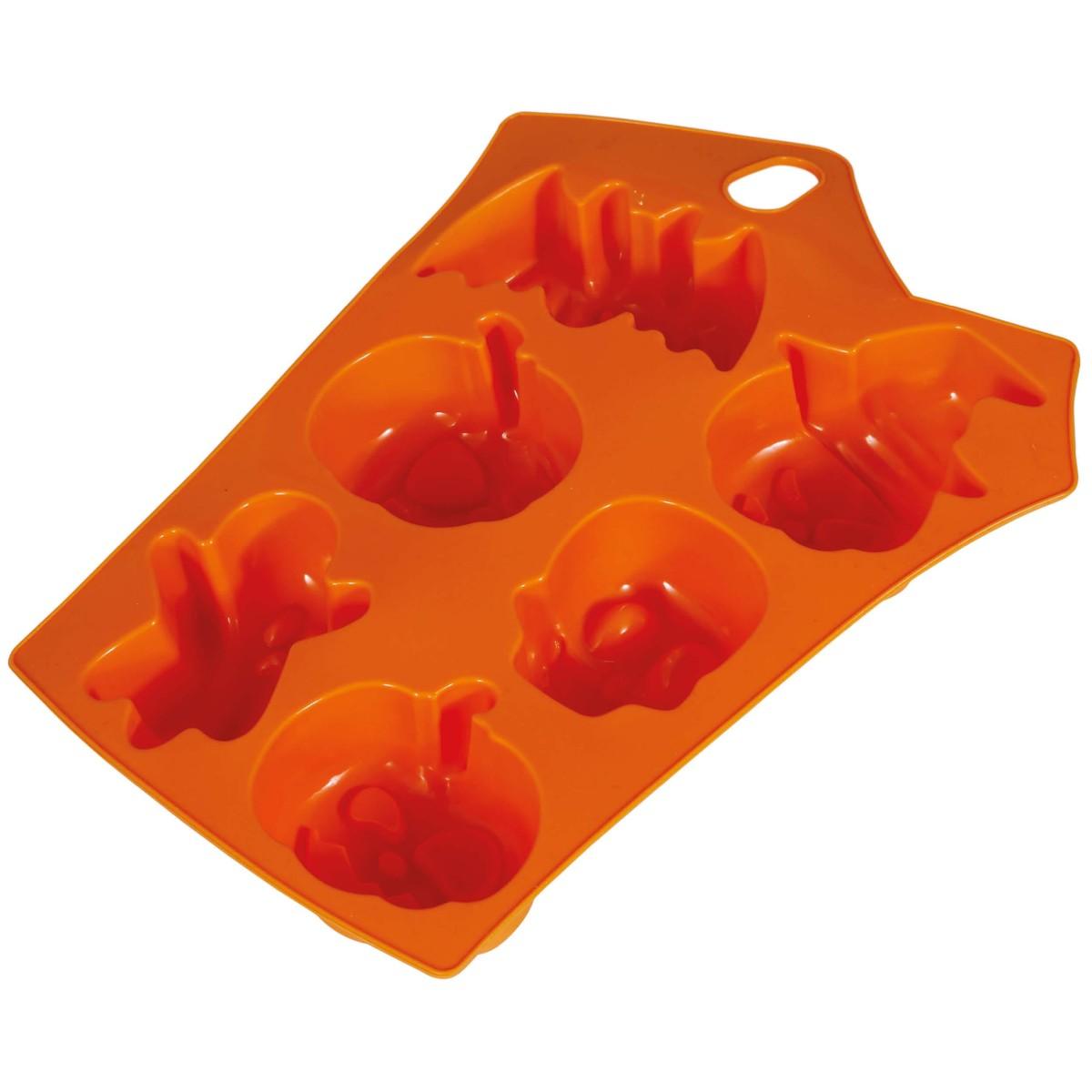Stampo silicone halloween biscotti soggetti ass 6 pz