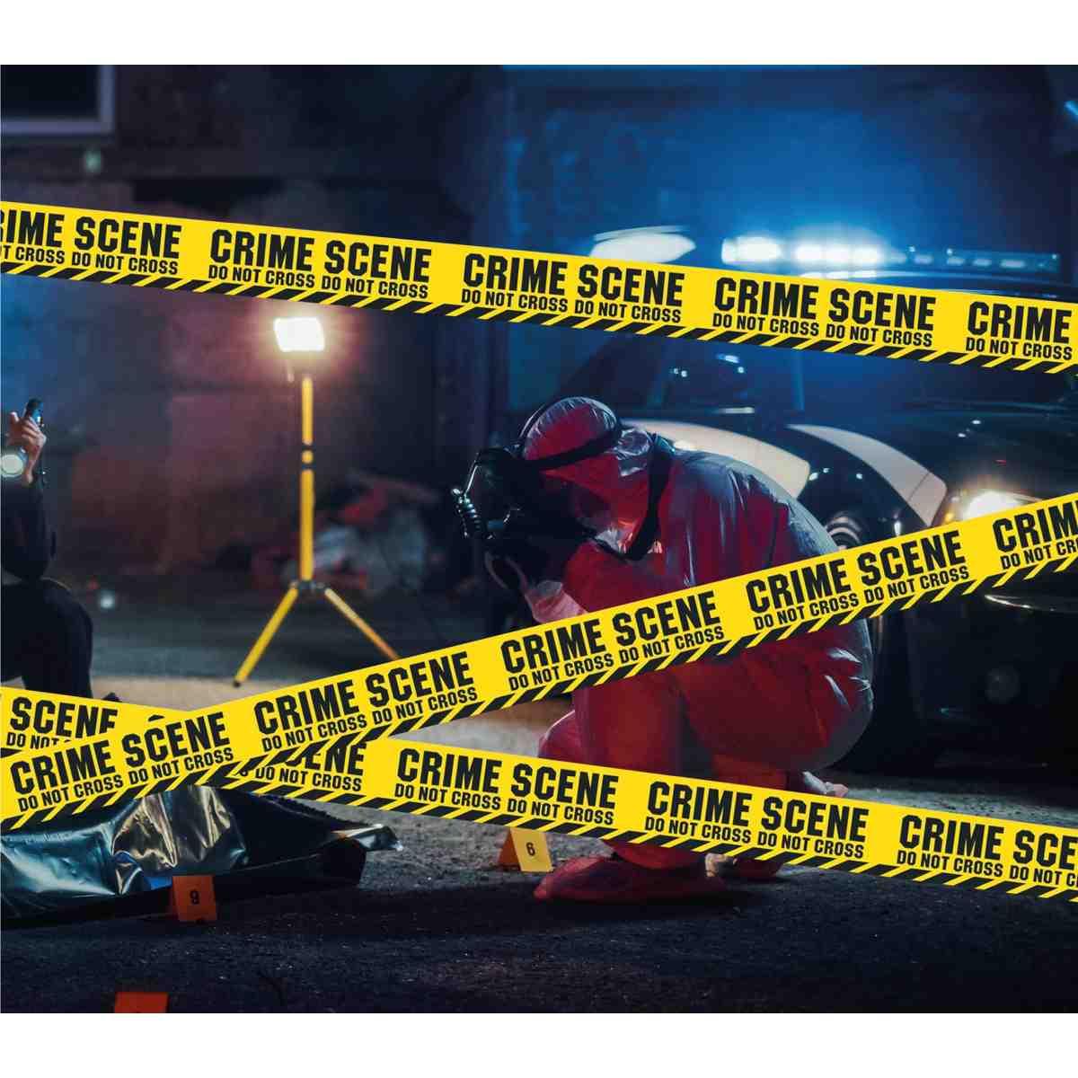 Nastro polizia scena del crimine