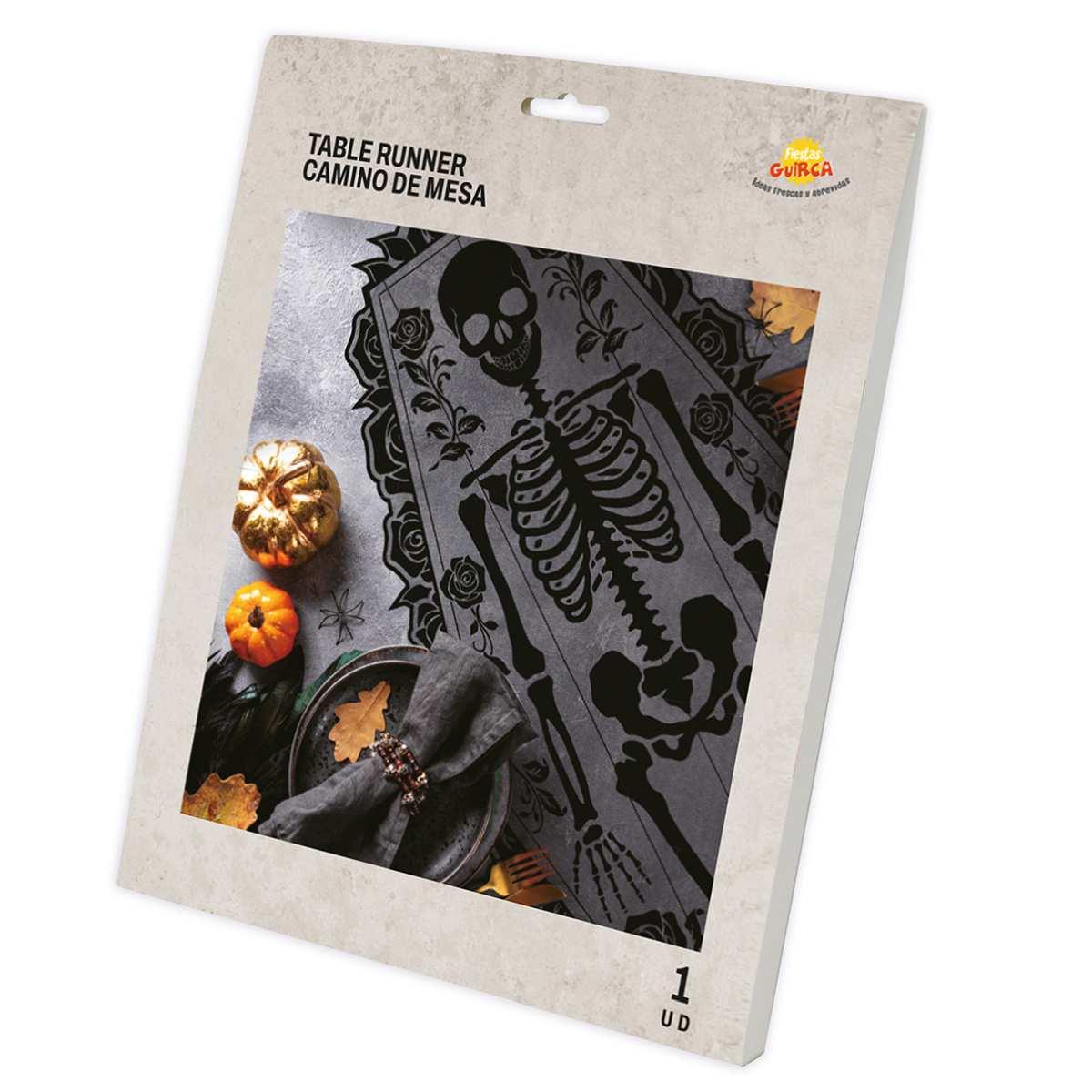 Runner halloween nero scheletro