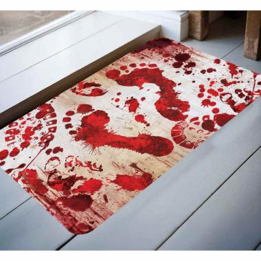 Tappeto halloween impronte insanguinate