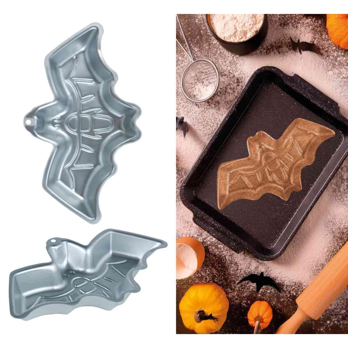 Stampo alluminio halloween dolci pipistrello