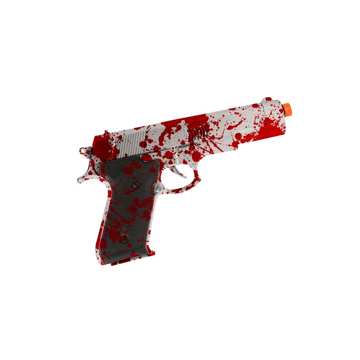 Pistola pvc insanguinata