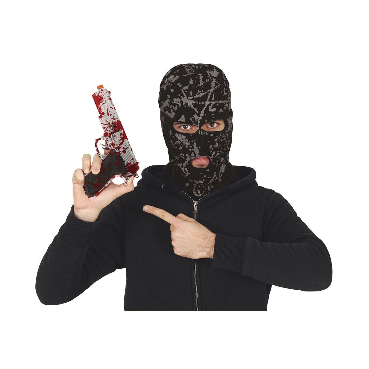 Pistola pvc insanguinata