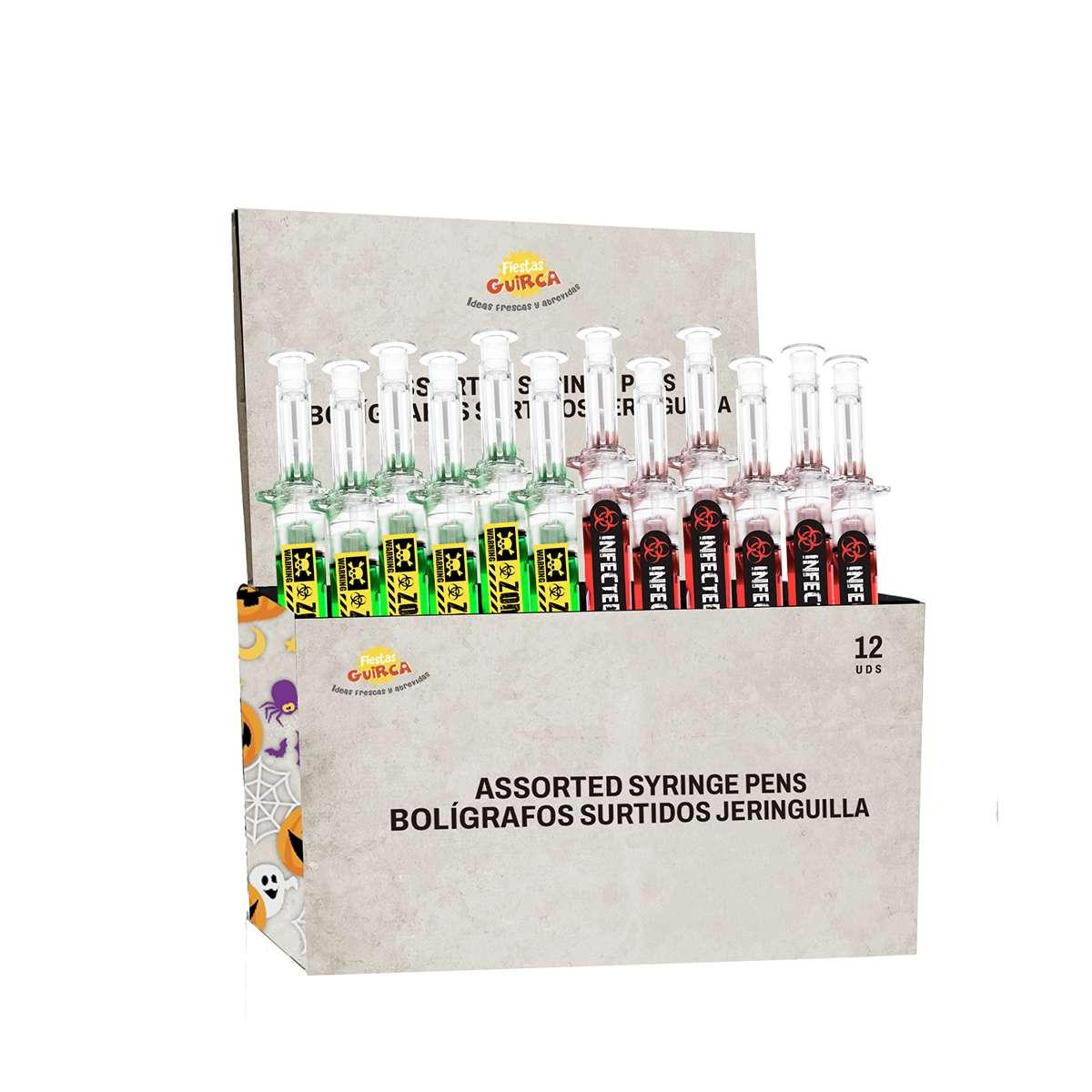 Penna halloween siringa sangue infetto ass 2 colori