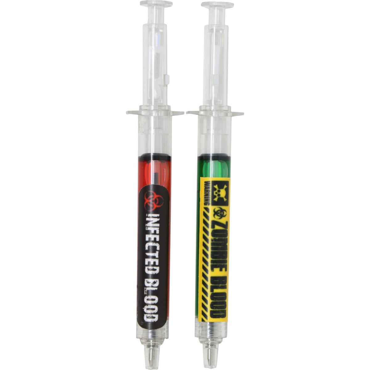 Penna halloween siringa sangue infetto ass 2 colori