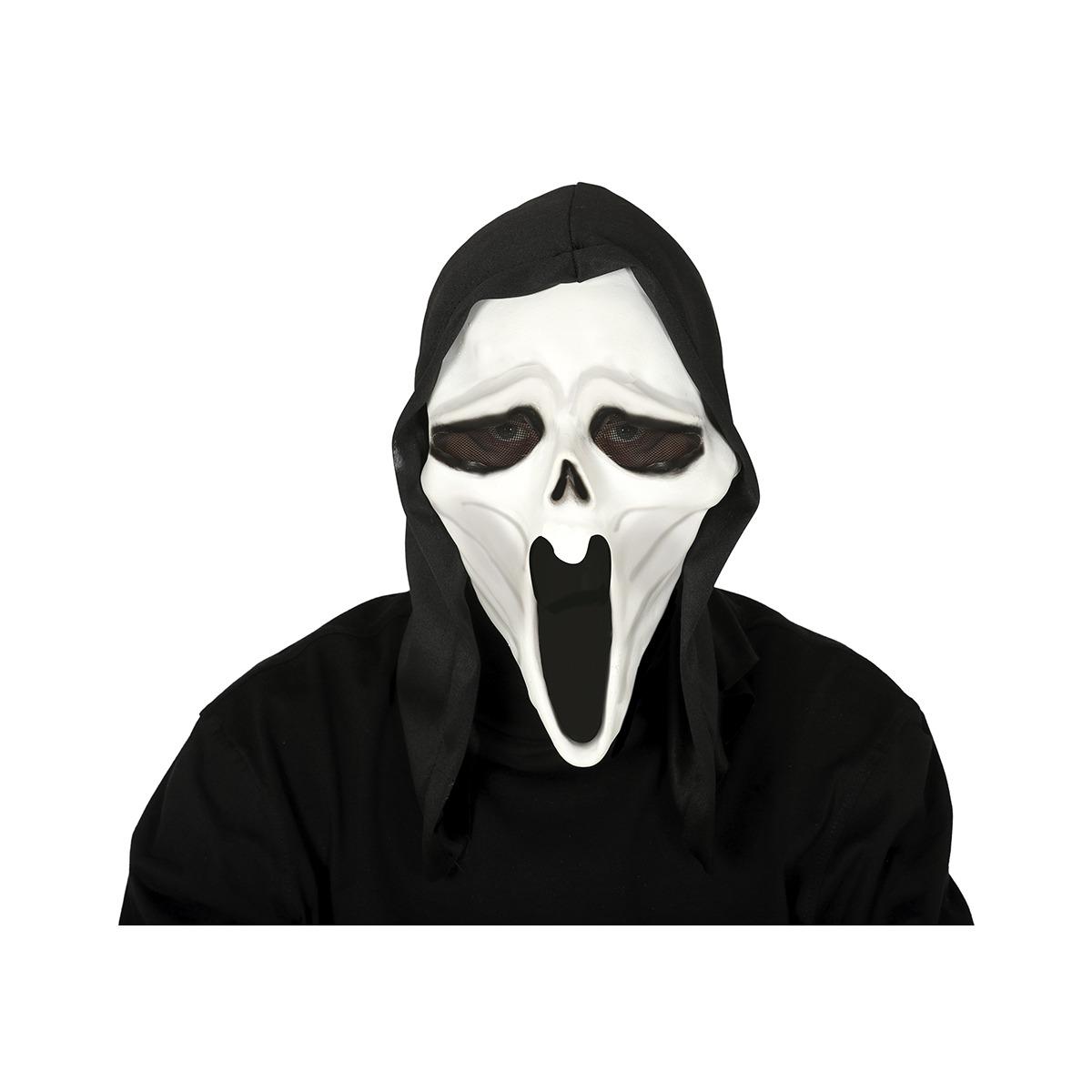 Maschera viso pvc horror scream cappuccio