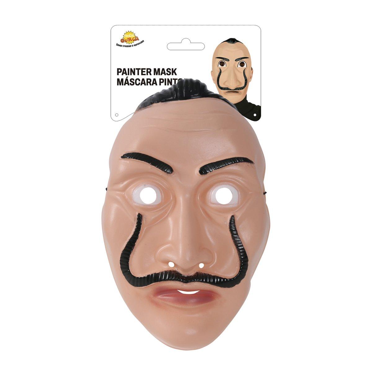 Maschera viso pvc casa di carta salvador dali papel