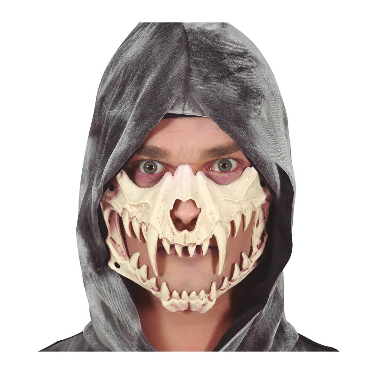 Maschera viso pvc horror zanne