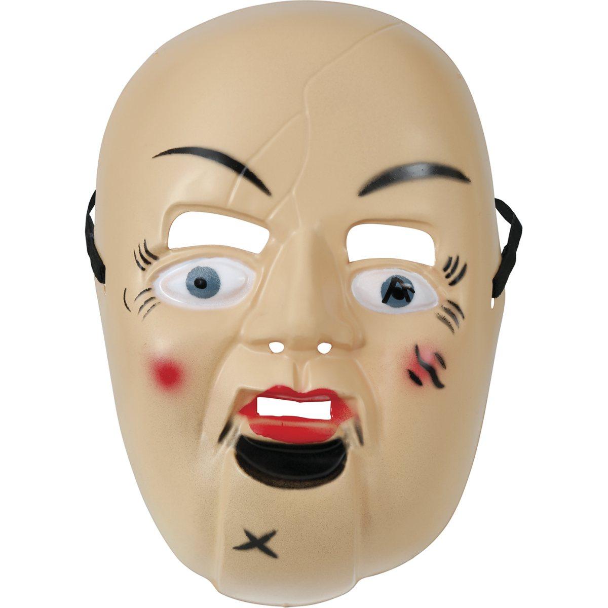 Maschera viso pvc horror bambola del terrore