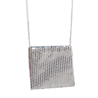 Borsa paillettes argento