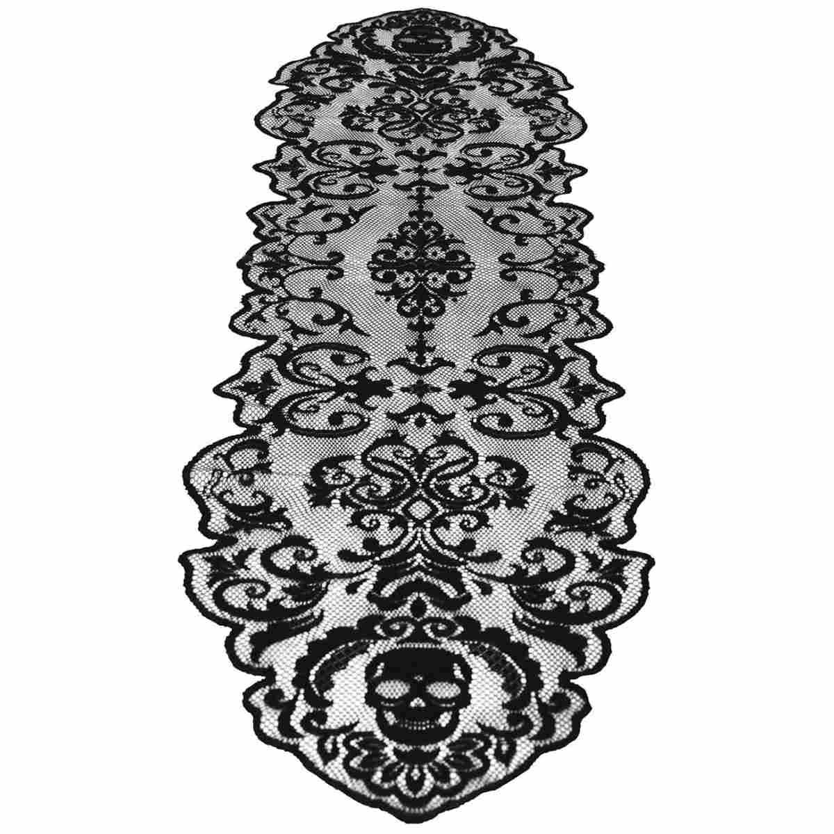 Runner halloween nero teschio