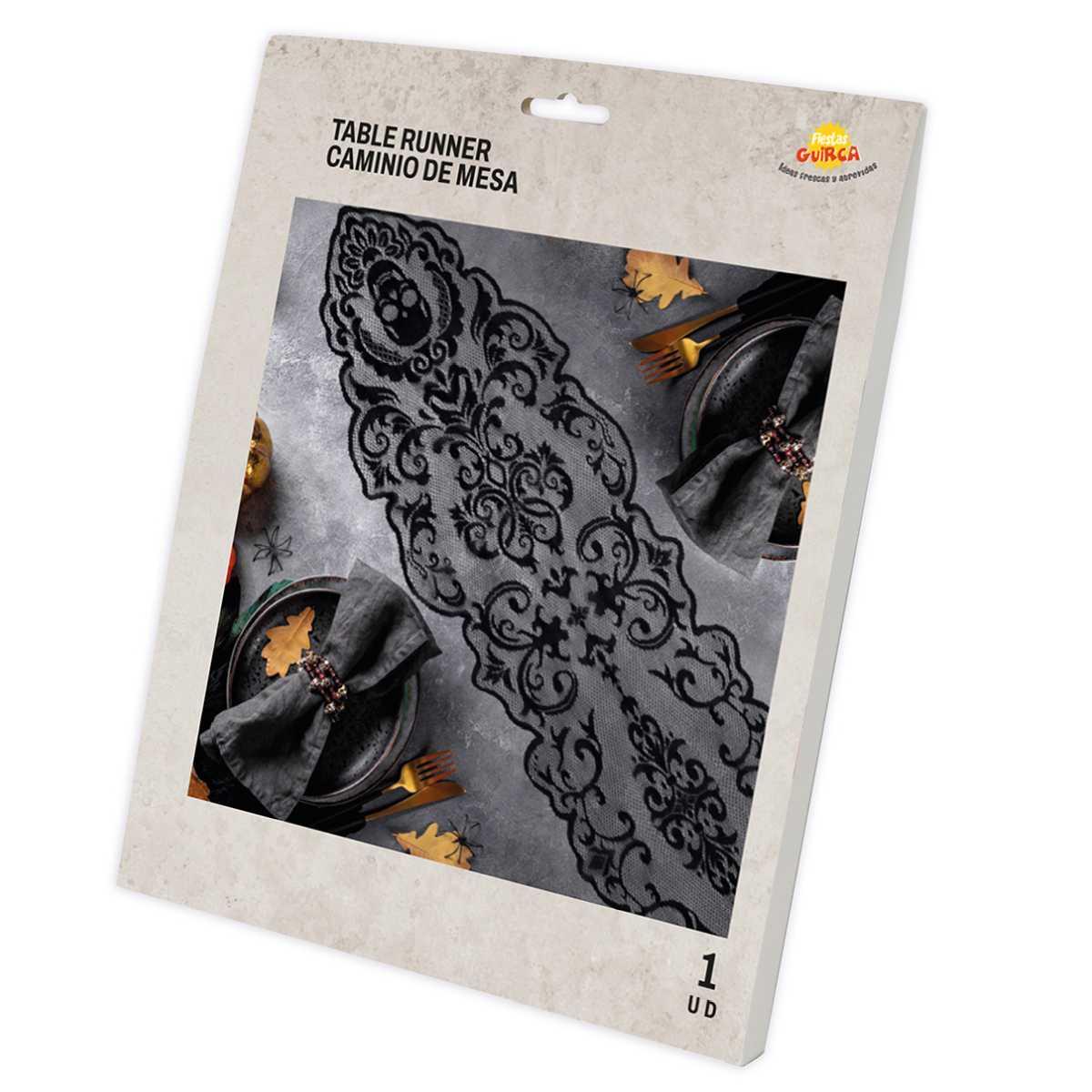 Runner halloween nero teschio