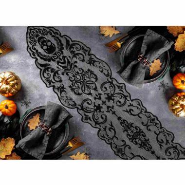 Runner halloween nero teschio