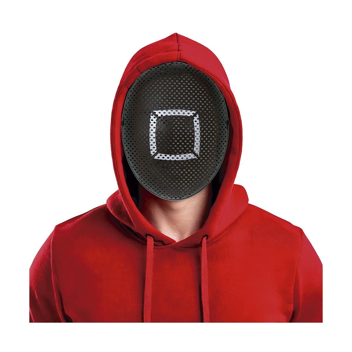 Maschera viso pvc squid game quadrato