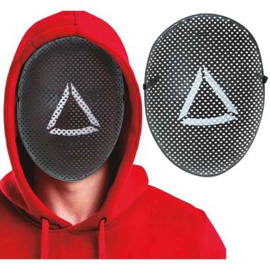 Maschera viso pvc squid game trinagolo