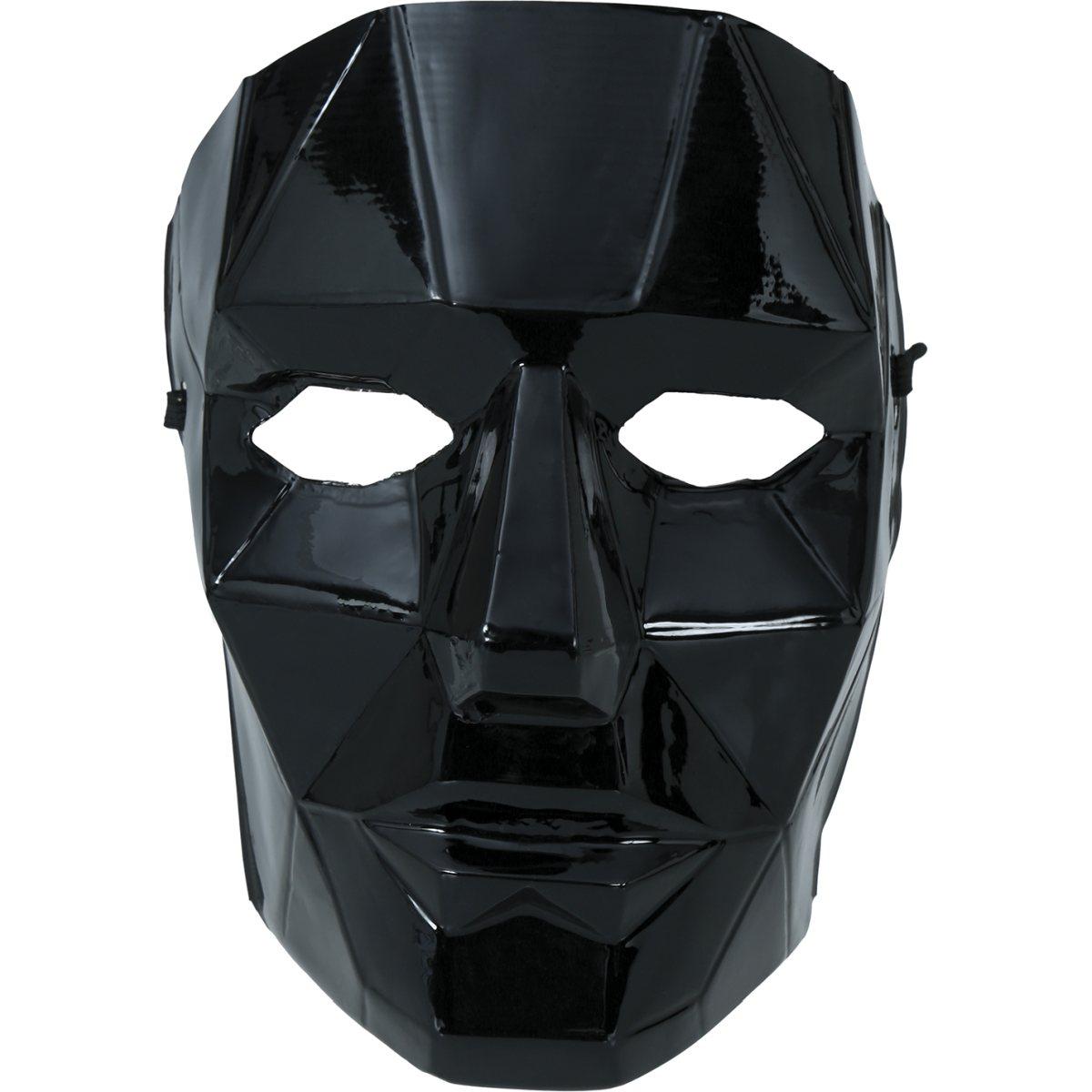 Maschera viso pvc squid game front man nera