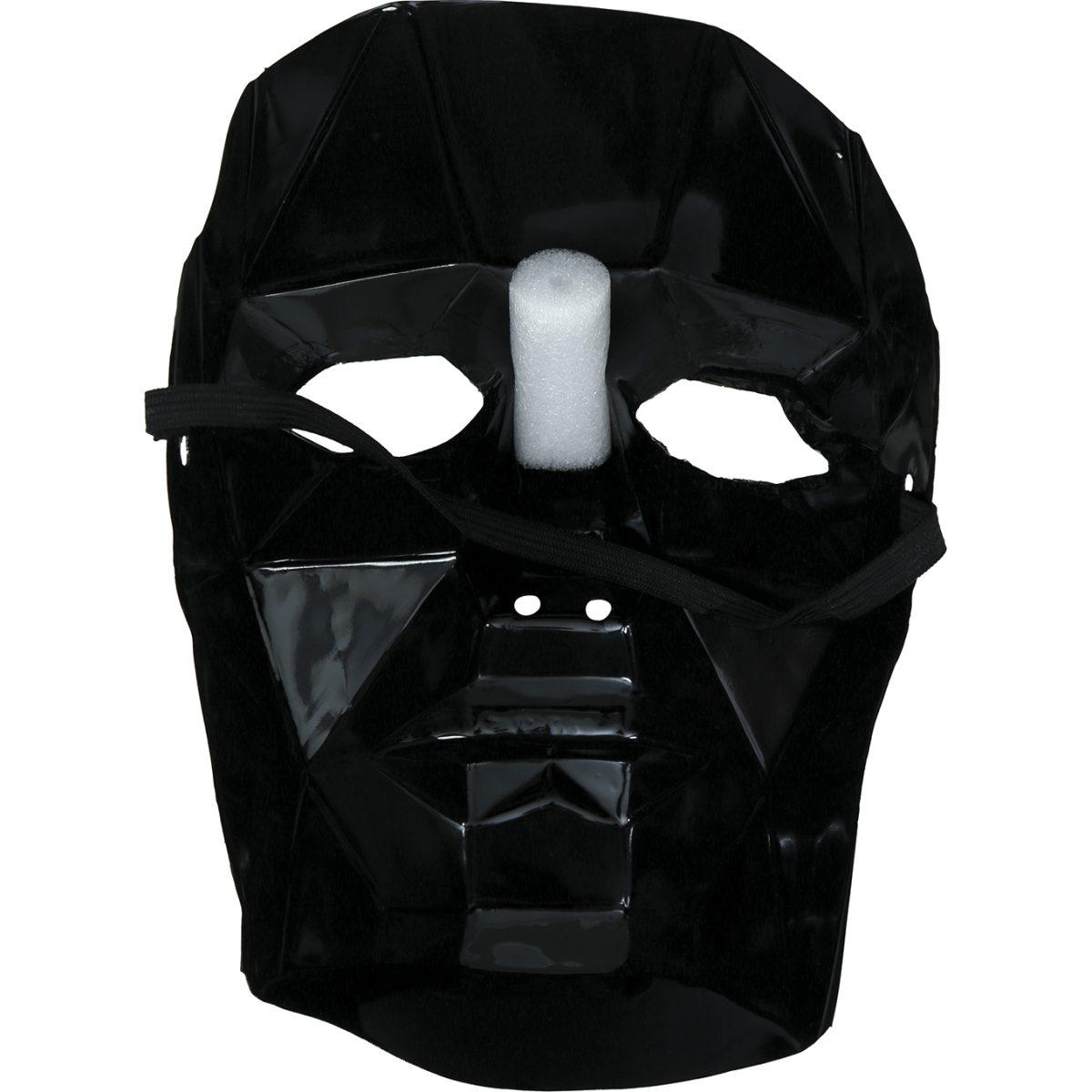 Maschera viso pvc squid game front man nera