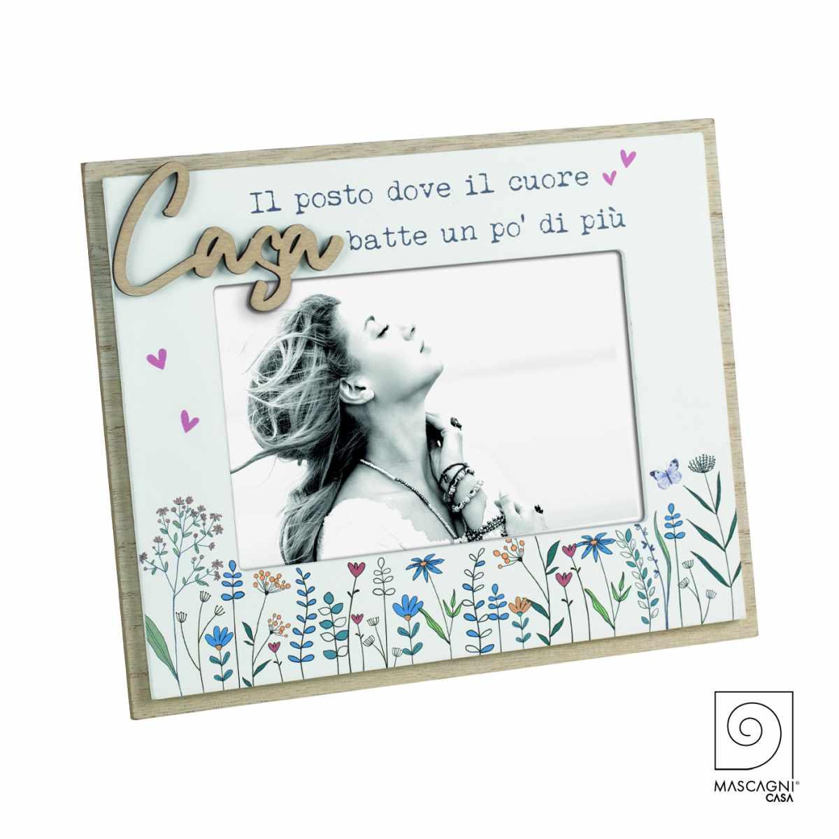 Cornice legno scritta 10 x 15 cm