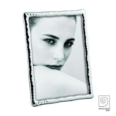 Cornice metallo argento 13 x 18 cm