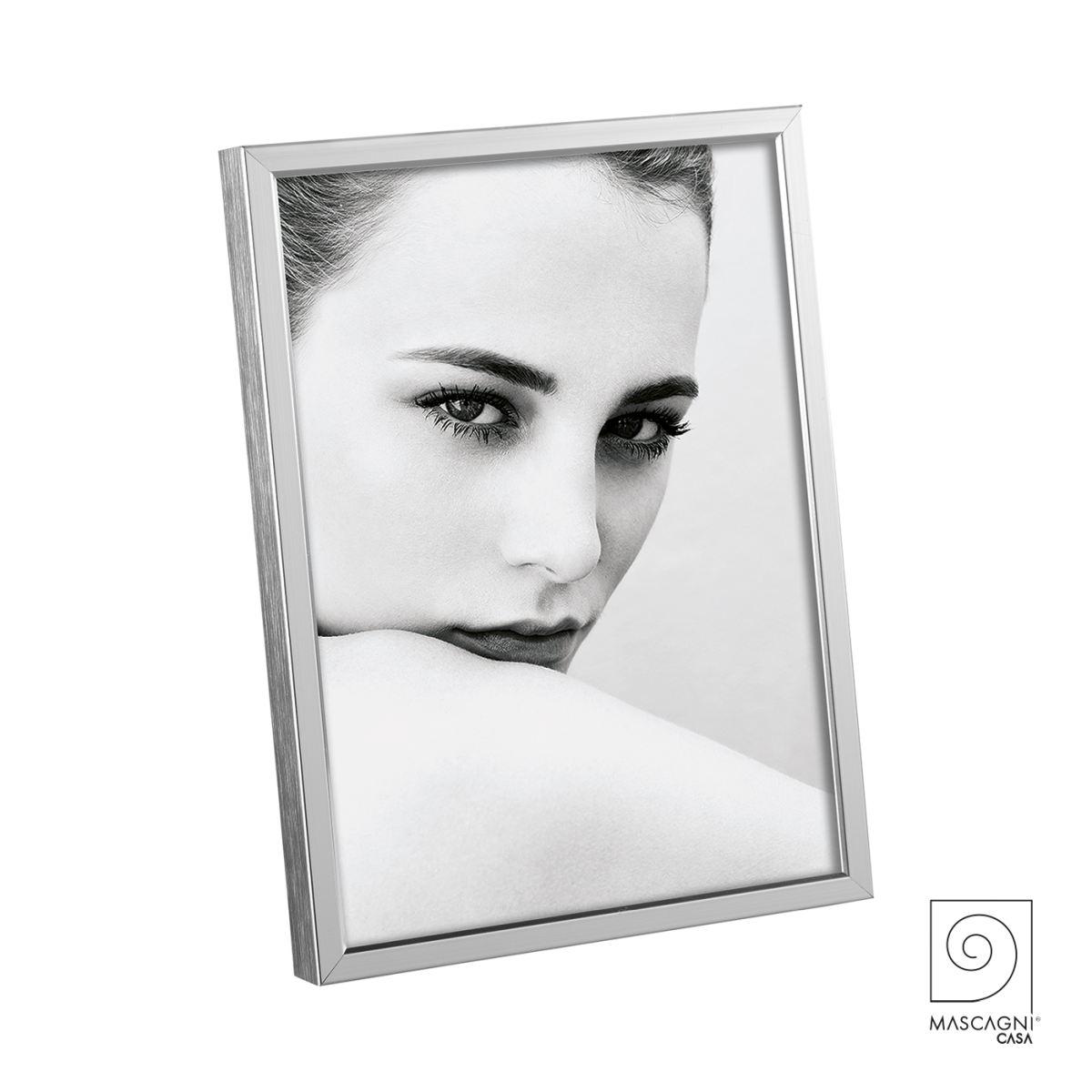 Cornice metallo argento 13 x 18 cm