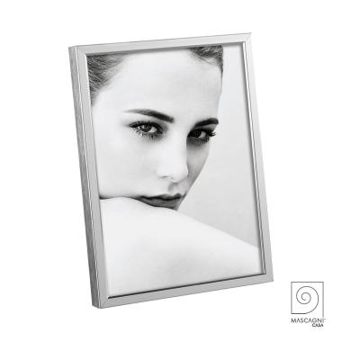 Cornice metallo argento 20 x 30 cm