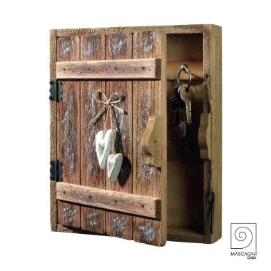 Portachiavi legno casetta 24 x 30 x 5,5 cm