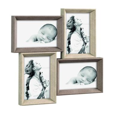 Cornice multipla 4 posti legno 32 x 32 cm