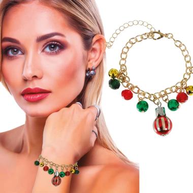 Bracciale palline natalzie metallo