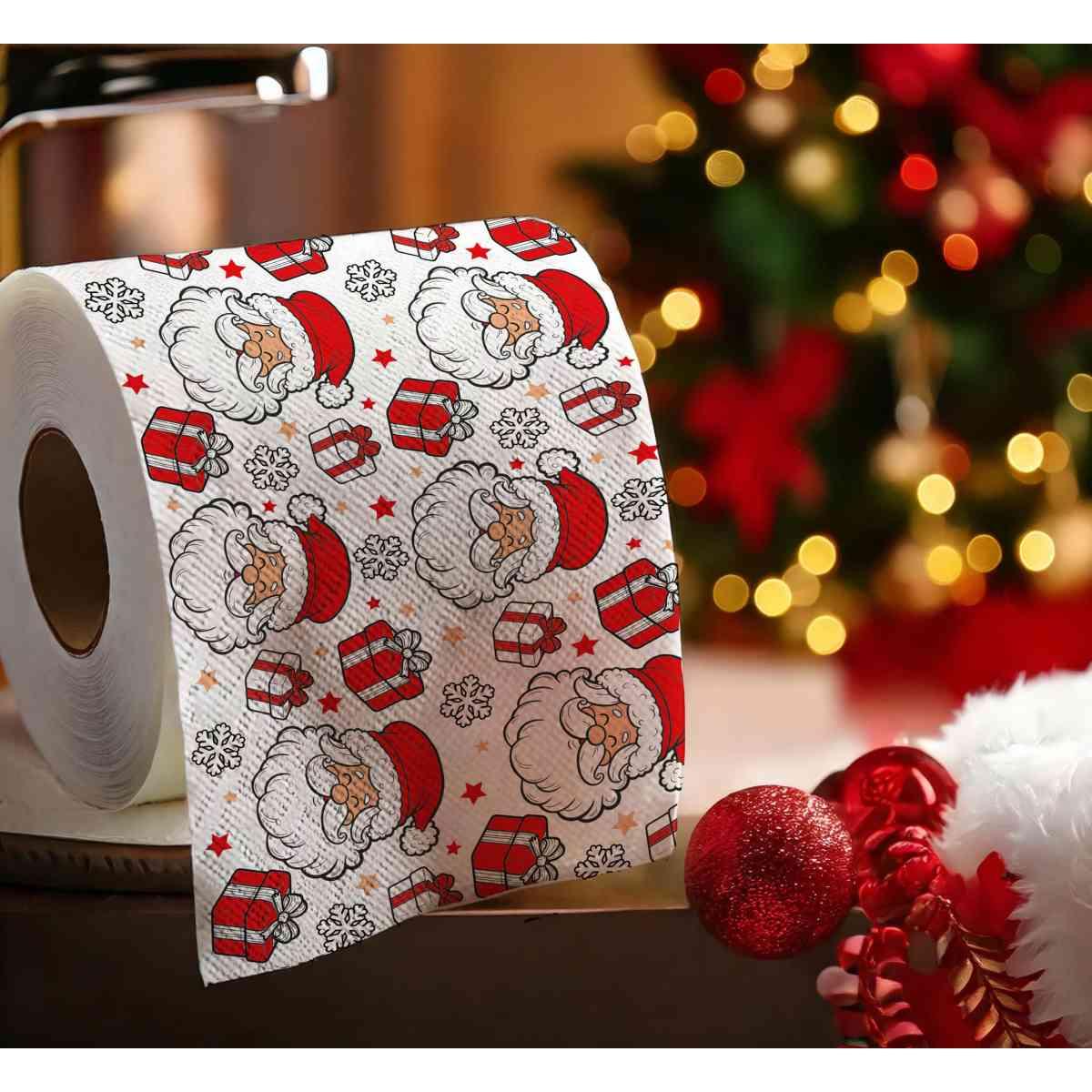 Carta igienica natale babbo natale 2 strati mt 30 mt