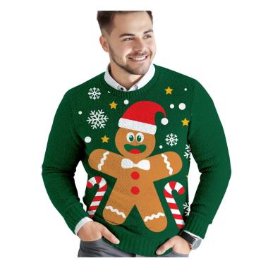 Maglione natale verde biscotto