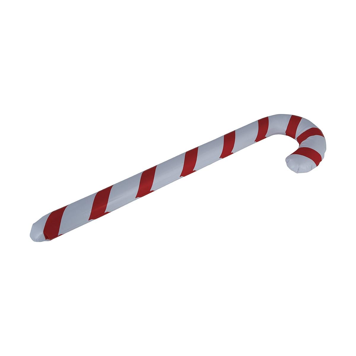 Decorazione natalizia bastoncino candy rosso gonfiabile 90 cm