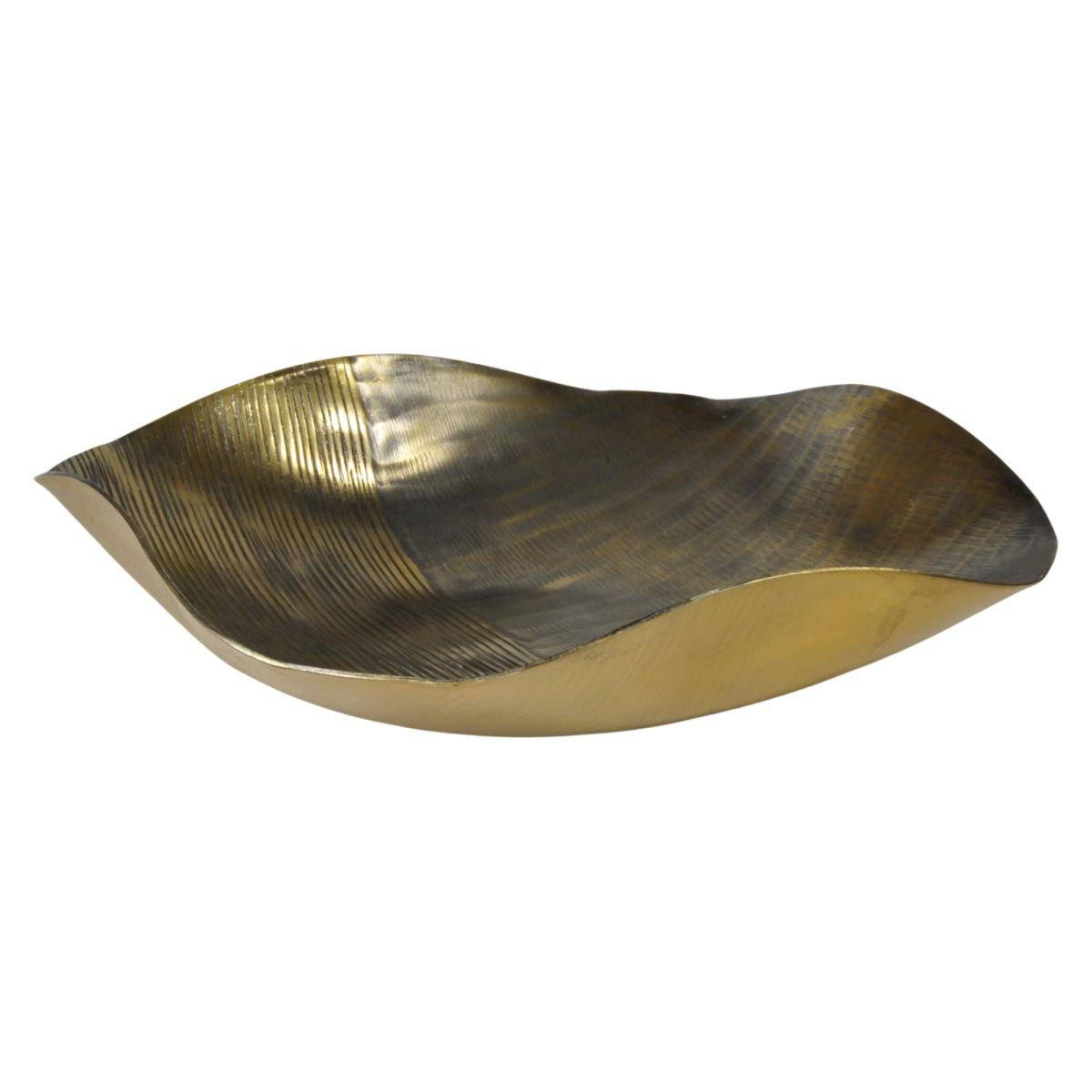 Vassoio metallo reel oro