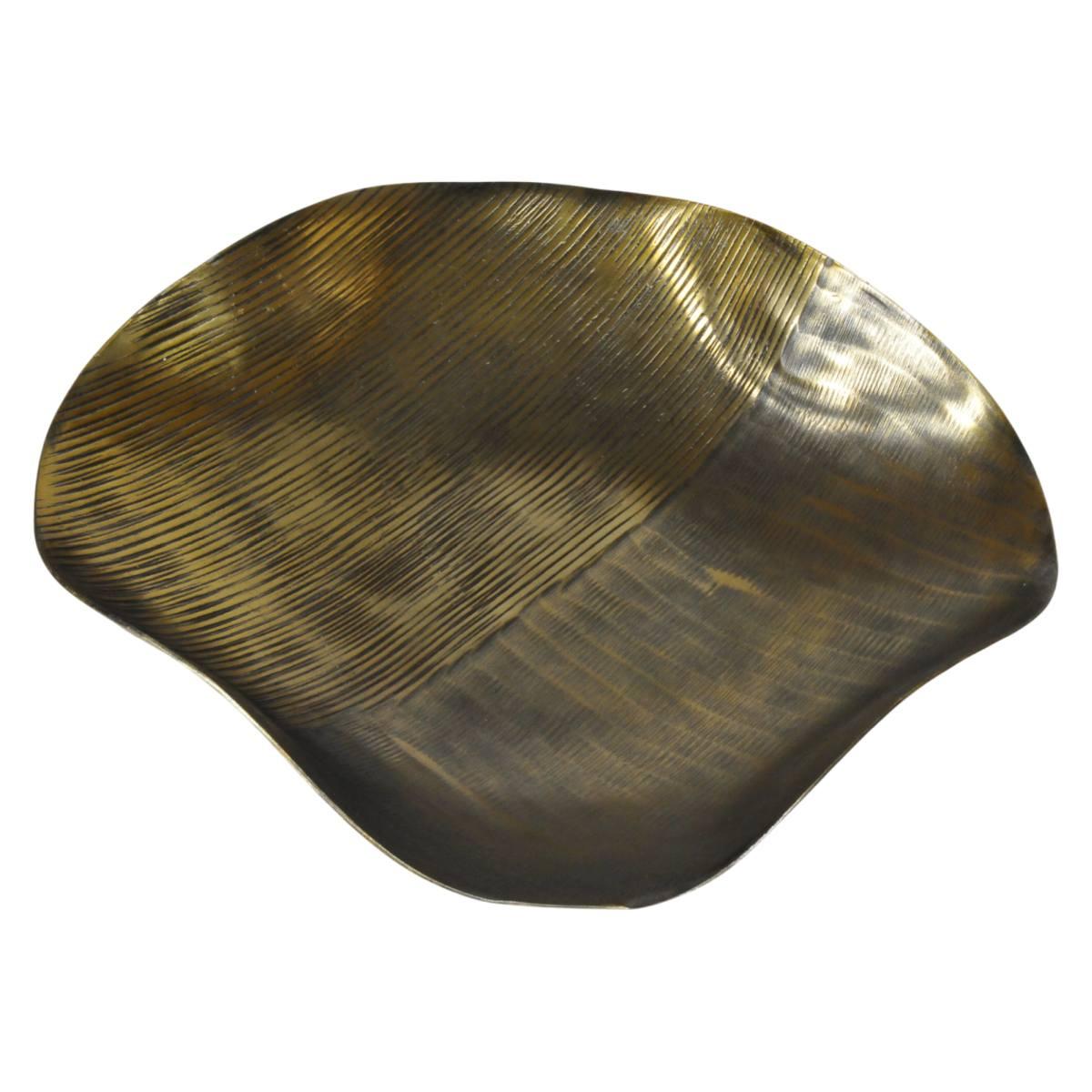 Vassoio metallo reel oro
