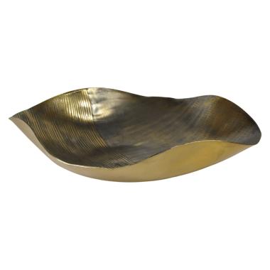 Vassoio metallo reel oro