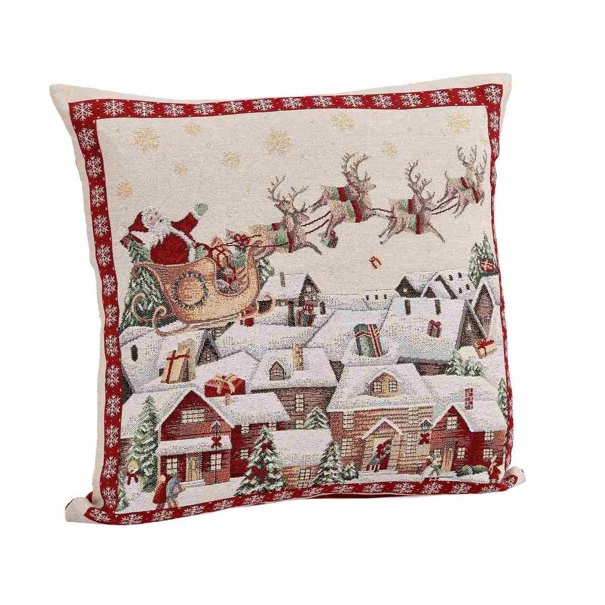 Fodera cuscino arredo in tessuto natale lapland 45 x 45 cm