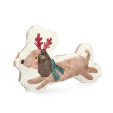 Cuscino arredo in tessuto natale benson cane 35 x 24 cm