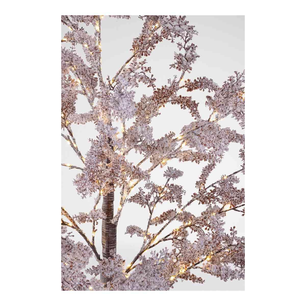 Albero di Natale 150 cm sleek 150 led bianco caldo