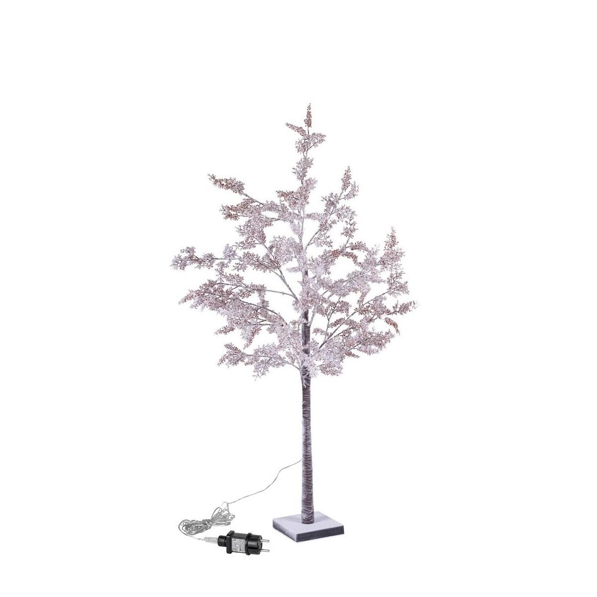 Albero di Natale 150 cm sleek 150 led bianco caldo