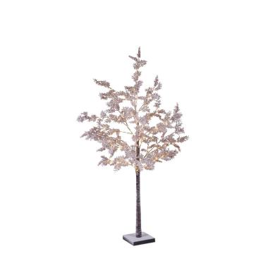 Albero di Natale 150 cm sleek 150 led bianco caldo