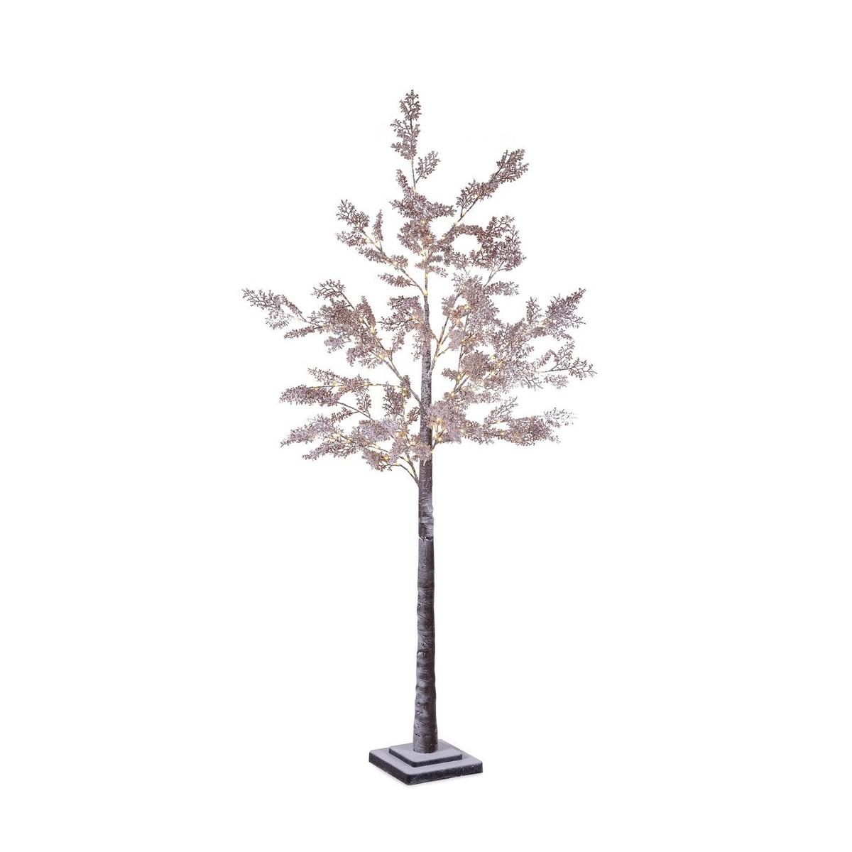 Albero di Natale 180 cm sleek 180 led bianco caldo