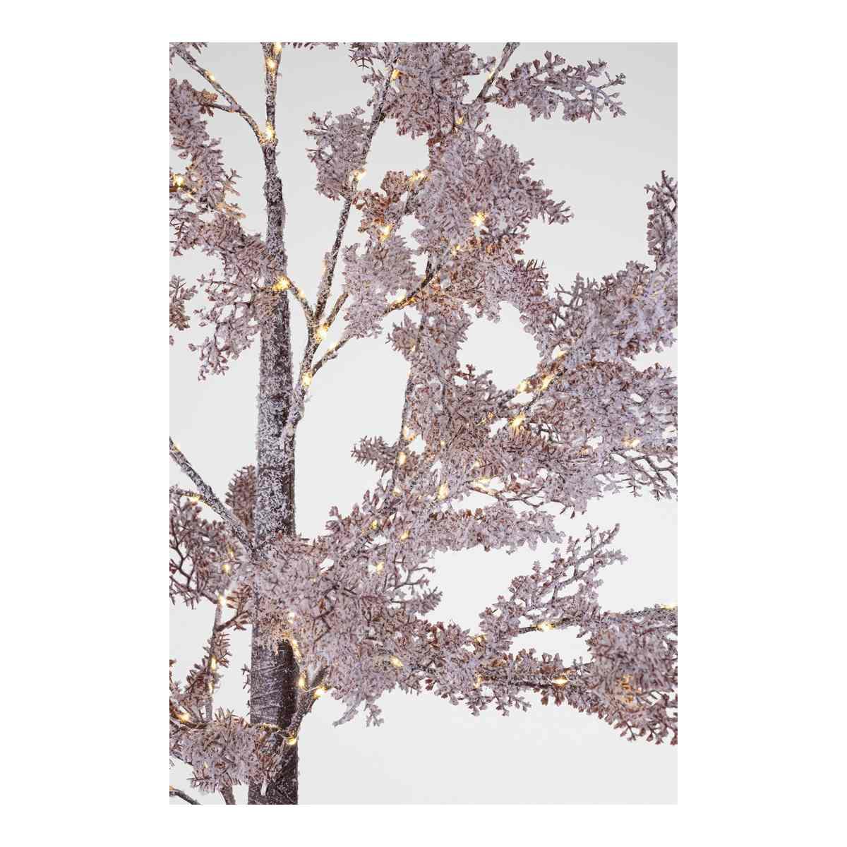Albero di Natale 180 cm sleek 180 led bianco caldo