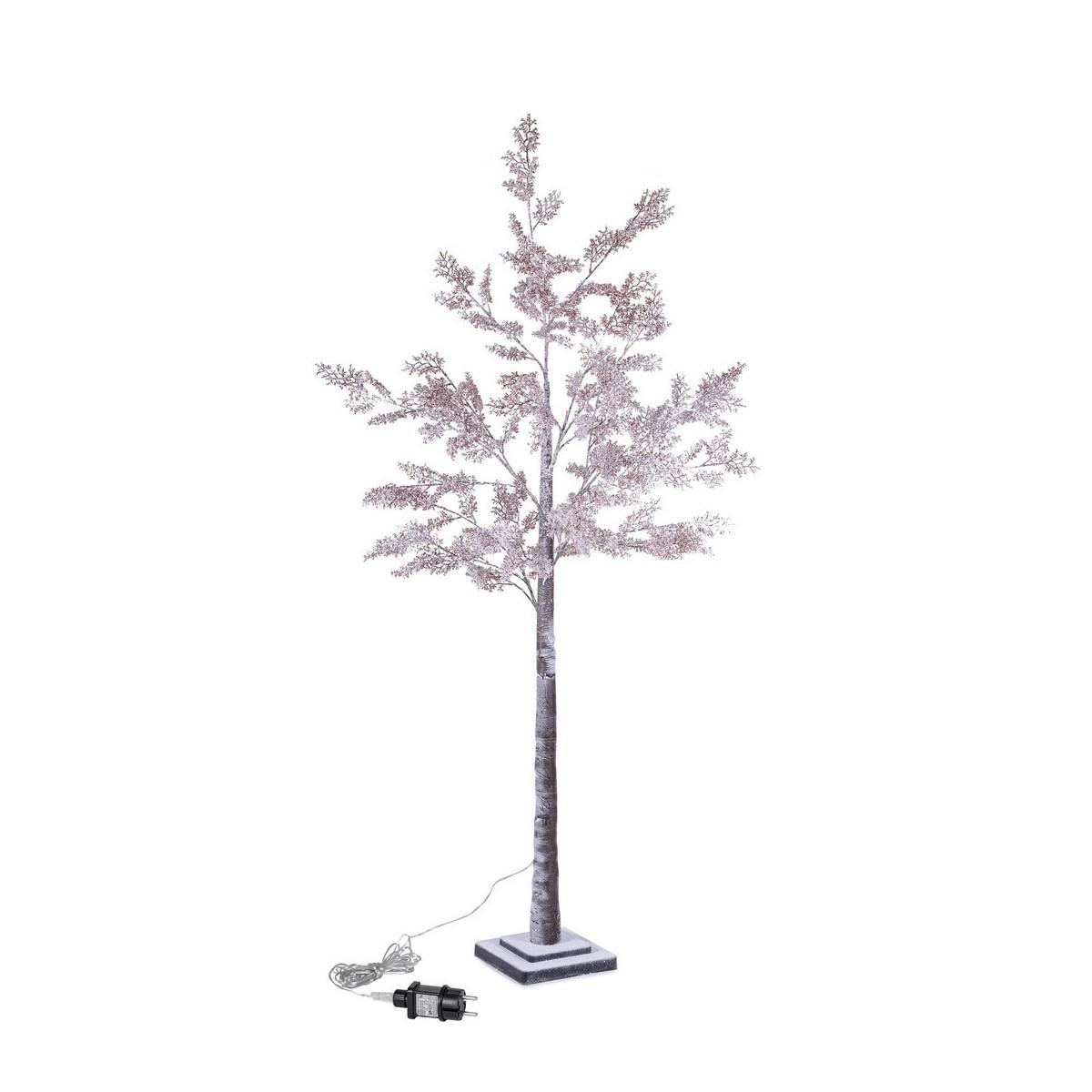 Albero di Natale 180 cm sleek 180 led bianco caldo