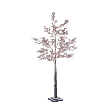 Albero di Natale 180 cm sleek 180 led bianco caldo