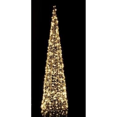 Luci di natale esterno 400 led cono bianco caldo 80 cm